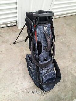 OGIO Convoy Stand Cart Golf Bag 14 Way 9 Pockets with Rain Cover Blue