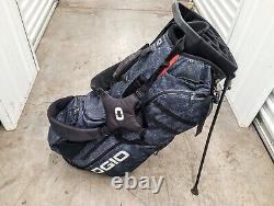 OGIO Convoy Stand Cart Golf Bag 14 Way 9 Pockets with Rain Cover Blue