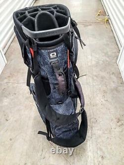 OGIO Convoy Stand Cart Golf Bag 14 Way 9 Pockets with Rain Cover Blue