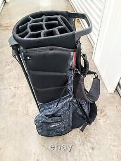 OGIO Convoy Stand Cart Golf Bag 14 Way 9 Pockets with Rain Cover Blue