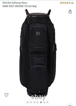 OGIO Golf 2022 Woode 15 Cart Bag COLOR Black Top 15-Way