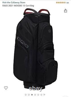 OGIO Golf 2022 Woode 15 Cart Bag COLOR Black Top 15-Way