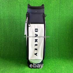 Oakley Golf Cart Bag 9.5 x 47in 5-way 18.0 2025 Padded Shoulder White Multi New