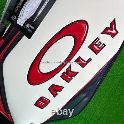 Oakley Golf Cart Bag 9.5 x 47in 5-way 18.0 2025 Padded Shoulder White Multi New