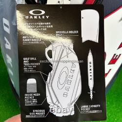 Oakley Golf Cart Bag 9.5 x 47in 5-way 18.0 2025 Padded Shoulder White Multi New