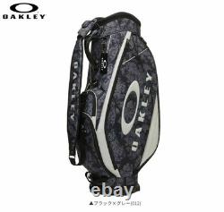 Oakley Golf Cart Bag 9.5 x 47inch 18.0 2025 Model 5-way Ellipse Logo Black/Gray