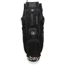 Ogio Golf Bag Unisex Black Silencer Cart Bag 15-Way Club Protection System READ