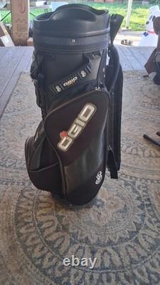 Ogio Stinger Skv Black Golf Cart Bag With 10-way Club Dividers Great Condition