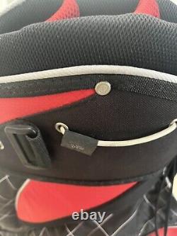 Ogio Woode Cart Golf Bag 14-Way Divider Red Black with Hood