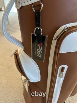 PGM Golf Cart Bag Brown With WHEEL