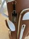 Pgm Golf Cart Bag Brown With Wheel