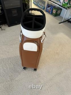 PGM Golf Cart Bag Brown With WHEEL
