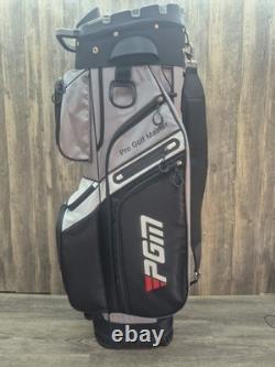 PGM Golf Cart Bag Molded Lock Top Golf Bag 14-Way Full Length Dividers 11 Pocket
