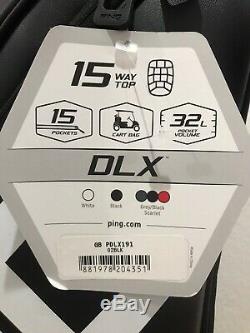 PING 2020 DLX Black Golf Cart Bag New With Tags