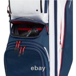 PING 2025 Pioneer 244 Cart Golf Bag 15-Way Divider Color Navy/White/Red NEW