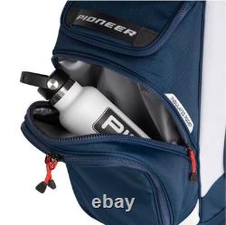 PING 2025 Pioneer 244 Cart Golf Bag 15-Way Divider Color Navy/White/Red NEW