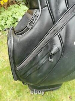 PING DLX Golf Cart Trolley Bag / 15 Way / Rainhood & Strap / Very Good