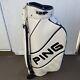 Ping Golf Cart Bag Authorized Club Fitter White Single Strap