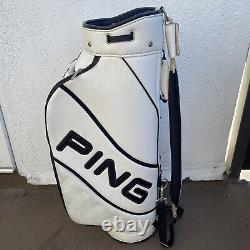 PING Golf Cart Bag Authorized Club Fitter White Single Strap