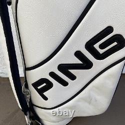 PING Golf Cart Bag Authorized Club Fitter White Single Strap