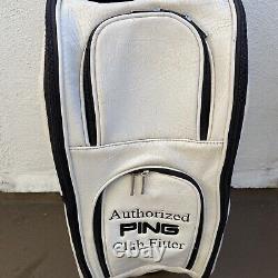 PING Golf Cart Bag Authorized Club Fitter White Single Strap