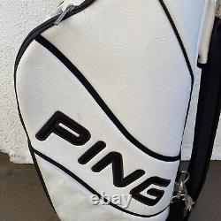 PING Golf Cart Bag Authorized Club Fitter White Single Strap