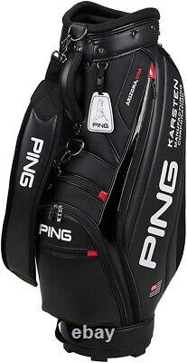 PING Golf Men's Cart Caddy Bag PU SPORTS 9.5 x 47 inch 3.1kg Black CB-U2305