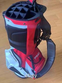 PING Hoofer 14 Golf Cart Stand Hybrid Bag Red Black & White 12 Pockets New