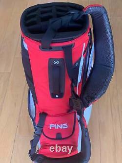 PING Hoofer 14 Golf Cart Stand Hybrid Bag Red Black & White 12 Pockets New