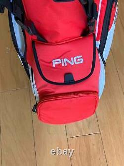 PING Hoofer 14 Golf Cart Stand Hybrid Bag Red Black & White 12 Pockets New