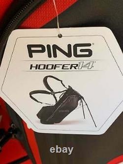 PING Hoofer 14 Golf Cart Stand Hybrid Bag Red Black & White 12 Pockets New