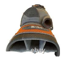 PING Pioneer 15-Way Cart Golf Bag with Putter Slot Orange/ Grey RainCover