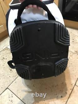 PING Pioneer Golf Cart Bag, Black/White, 15-Way, Strap, A1 condition, hood, 9/10