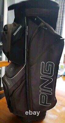 PING TRAVERSE CART BAG / 14-WAY BLACK, GRAY, WHITE See Photos Read Description