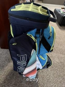 PING Traverse 14 Way Cart Bag Blue