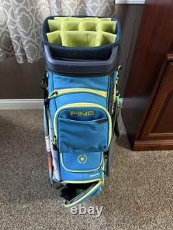 PING Traverse 14 Way Cart Bag Blue