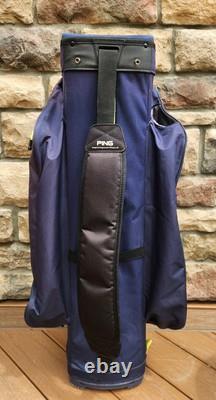 PING Traverse 191 Golf Cart Bag 14 Way Cooler Bag Blue/Turquoise W Rain Cover