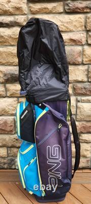 PING Traverse 191 Golf Cart Bag 14 Way Cooler Bag Blue/Turquoise W Rain Cover