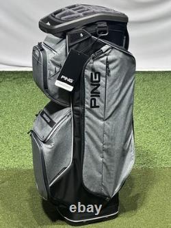 PING Traverse 244 Golf Cart Bag 14-Way Divider Heather Grey/Black New