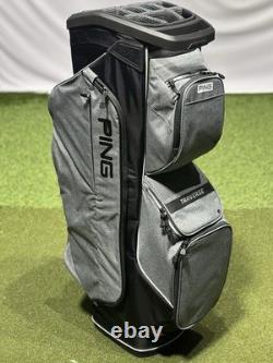 PING Traverse 244 Golf Cart Bag 14-Way Divider Heather Grey/Black New