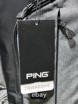 PING Traverse 244 Golf Cart Bag 14-Way Divider Heather Grey/Black New
