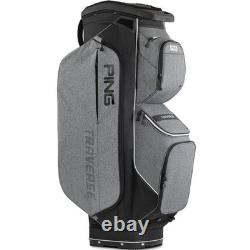 PING Traverse 244 Golf Cart Bag 14-Way Divider Heather Grey/Black New