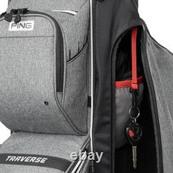 PING Traverse 244 Golf Cart Bag 14-Way Divider Heather Grey/Black New