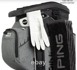 PING Traverse 244 Golf Cart Bag 14-Way Divider Heather Grey/Black New
