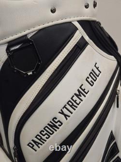 PXG 6 Way Tour White Staff Bag Carry Strap Cart Bag PXG 6 Way Tour White Staff Bag Carry Strap Cart Bag