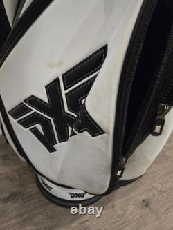 PXG 6 Way Tour White Staff Bag Carry Strap Cart Bag PXG 6 Way Tour White Staff Bag Carry Strap Cart Bag