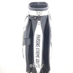 PXG Tour Cart Golf Bag 6-Way Divider / 9 Pockets Rain Hood White Black G-118139