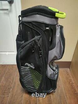 Ping 2019 Traverse 14 Divider Cart Golf Bag Black/YellowithGray