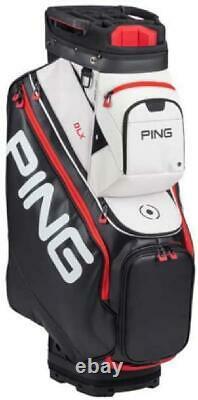 Ping 2020 DLX Golf 15 Way Cart Bag Black Red Fully-Loaded Storage 14 Pockets NEW