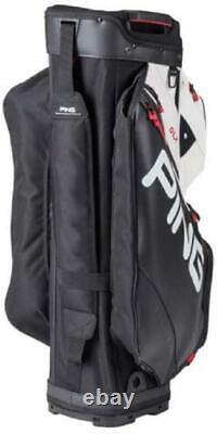 Ping 2020 DLX Golf 15 Way Cart Bag Black Red Fully-Loaded Storage 14 Pockets NEW